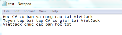 Ghi file trong C#