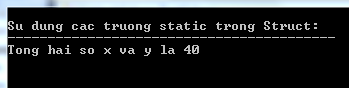 Sử dụng trường static trong Struct trong C#
