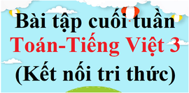 Bài tập cuối tuần Toán, Tiếng Việt lớp 3 Kết nối tri thức (cả năm) | Đề kiểm tra cuối tuần Toán, Tiếng Việt lớp 3 Học kì 1, Học kì 2