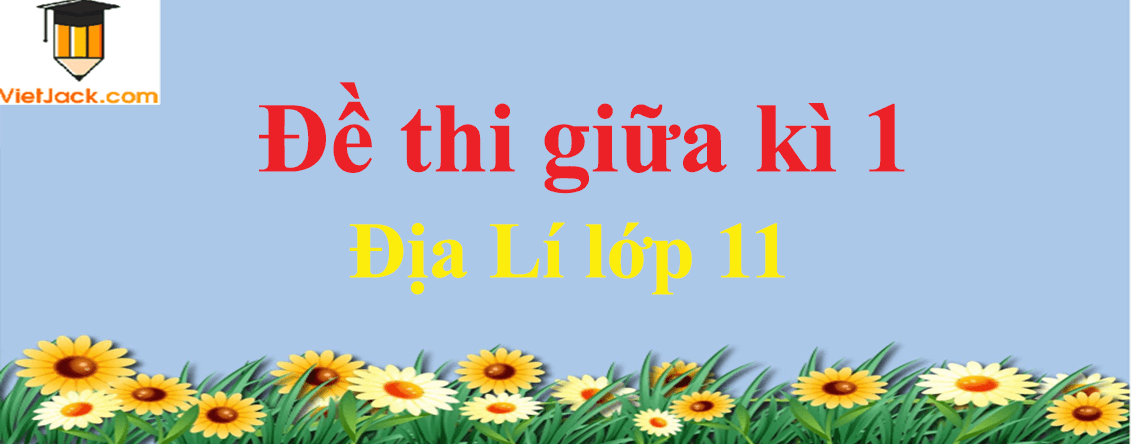 Đề thi Địa Lí lớp 11 Giữa học kì 1 có đáp án (4 đề)