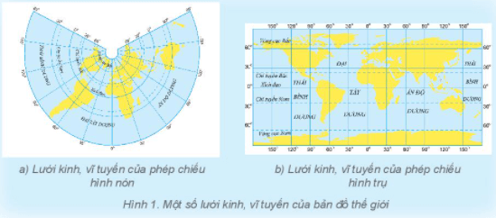 Lý thuyết Địa Lí 6 Bài 2: Bản đồ. Một số lưới kinh, vĩ tuyến. Phương hướng trên bản đồ | Kết nối tri thức