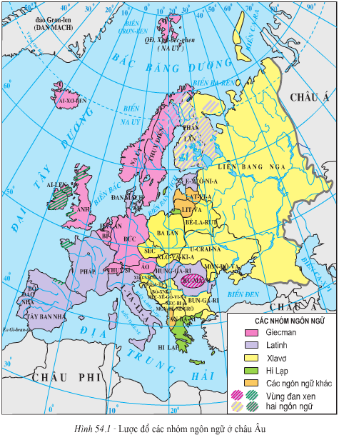 Trắc nghiệm Địa Lí 7 Bài 54: Dân cư xã hội châu Âu hay, chi tiết 