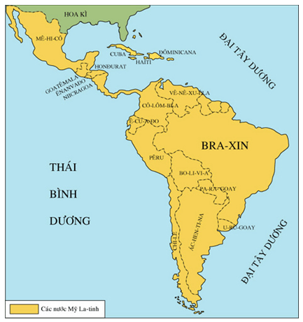 Lý thuyết Lịch Sử 9 Bài 7: Các nước Mĩ-Latinh hay, ngắn gọn