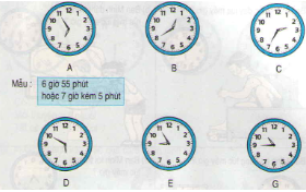 Đồng hồ chỉ mấy giờ trang 15 sgk Toán 3 | Để học tốt Toán 3