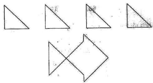 Xếp 4 hình tam giác thành hình con cá (xem hình vẽ) trang 4 sgk Toán 3 | Để học tốt Toán 3