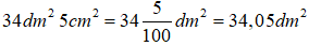 Bài tập Viết các số đo diện tích dưới dạng số thập phân Toán lớp 5 có lời giải