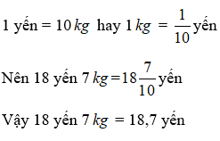 Bài tập Viết các số đo khối lượng dưới dạng số thập phân Toán lớp 5 có lời giải