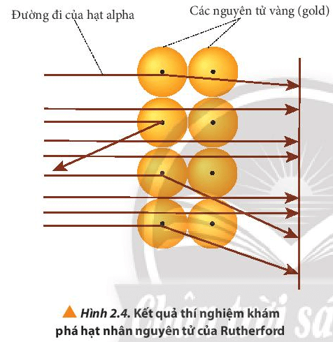 Quan sát hình 2.3 cho biết các hạt α có đường đi như thế nào (ảnh 1)