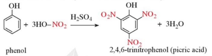 Phản ứng của phenol với nitric acid đặc Theo dõi mô tả thí nghiệm sau. Cho khoảng 0,5 g phenol và 1,5 mL dung dịch H2SO4