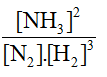 Viết biểu thức hằng số cân bằng cho các phản ứng sau: a) Phản ứng tổng hợp ammonia: N2(g) + 3H2(g) ⇌ 2NH3(g)