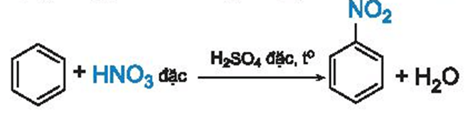Nghiên cứu phản ứng nitro hoá benzene: Phản ứng nitro hoá benzene được thực hiện như sau