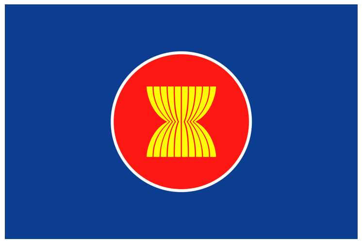 Quan sát hình lá cờ của Hiệp hội các quốc gia Đông Nam Á (ASEAN), em hãy giải thích