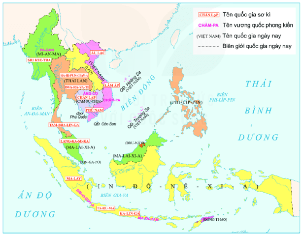 Lý thuyết Lịch Sử 6 Bài 12: Sự hình thành và bước đầu phát triển của các vương quốc phong kiến ở Đông Nam Á | Kết nối tri thức