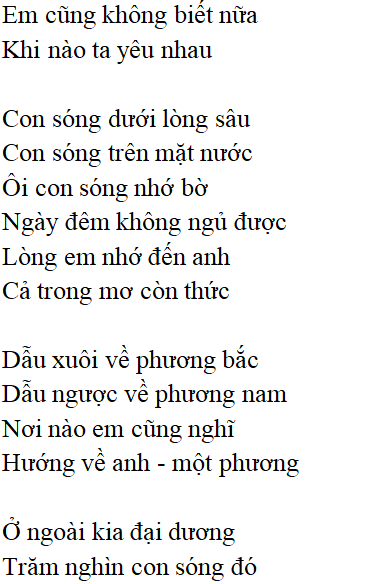 Bài thơ Sóng (Xuân Quỳnh) - Tác giả tác phẩm (mới 2023) | Ngữ văn lớp 12