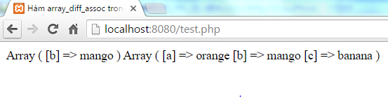 Hàm array_diff_assoc trong PHP
