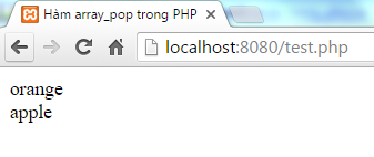 Hàm array_pop trong PHP