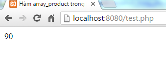 Hàm array_product trong PHP