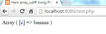 Hàm array_udiff trong PHP