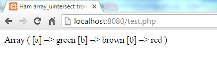 Hàm array_uintersect trong PHP