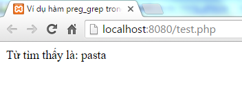 Hàm preg_grep trong PHP