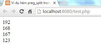 Hàm preg_split trong PHP