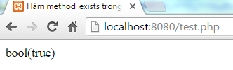 Hàm method_exists trong PHP