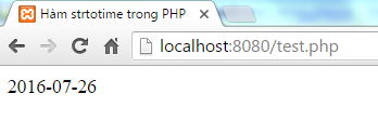 Hàm strtotime trong PHP