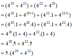 Tại sao tổng 2^2 + 2^3 + 2^4 + 2^5 chia hết cho 3