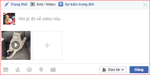 Cách chia sẻ video trên Facebook