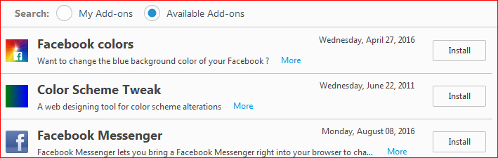 Cách đổi màu nền trang Facebook trên Firefox