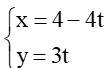 Viết phương trình tham số và phương trình tổng quát của đường thẳng trong các trường hợp sau
