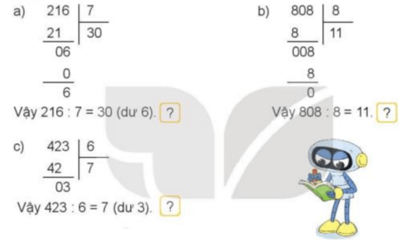 Toán lớp 3 Bài 37: Chia số có ba chữ số cho số có một chữ số (trang 99, 100, 101, 102, 103) | Kết nối tri thức