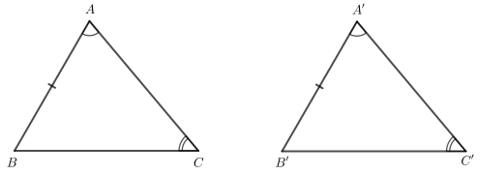 Cho hai tam giác ABC và A’B’C’ thỏa mãn: AB = A’B’