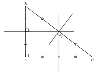 Cho tam giác ABC Vẽ điểm O cách đều ba đỉnh A, B, C trong mỗi trường hợp