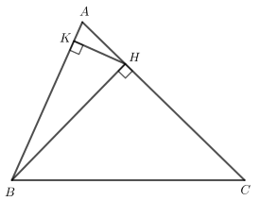 Cho tam giác nhọn ABC Vẽ H là hình chiếu của B trên đường thẳng AC