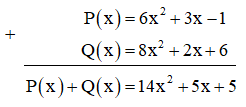 Để cộng hai đa thức P(x), Q(x), bạn Dũng viết như dưới đây có đúng không?