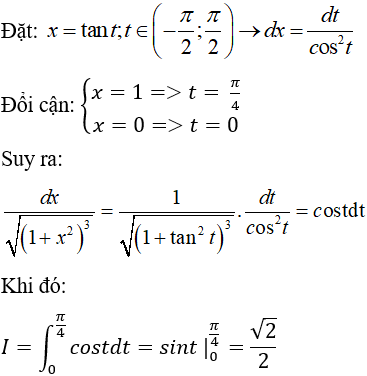 Cách tính tích phân bằng phương pháp đổi biến số loại 2