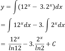 Cách tìm nguyên hàm của hàm số mũ, hàm số logarit cực hay