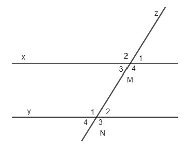 Lý thuyết Các góc tạo bởi một đường thẳng cắt hai đường thẳng lớp 7 (hay, chi tiết)