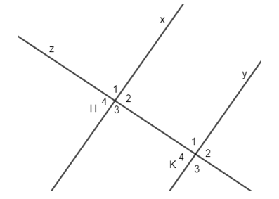 Lý thuyết Các góc tạo bởi một đường thẳng cắt hai đường thẳng lớp 7 (hay, chi tiết)