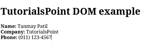 Kết quả XML DOM