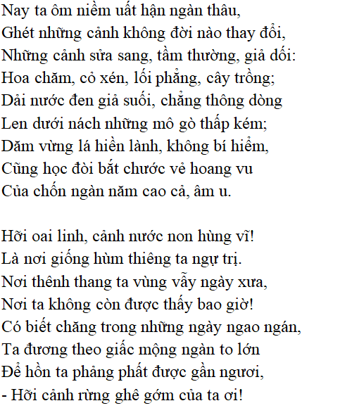 Bài thơ Nhớ rừng (Thế Lữ) - nội dung, dàn ý, giá trị, tác giả | Ngữ văn lớp 8
