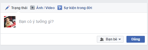 Cách thay đổi trạng thái trên Facebook