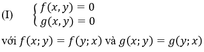 Hệ phương trình đối xứng loại 1