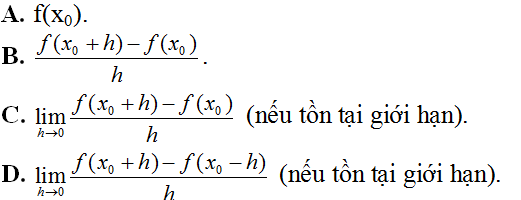 Bài tập tính đạo hàm bằng định nghĩa cực hay, có lời giải - Toán lớp 11