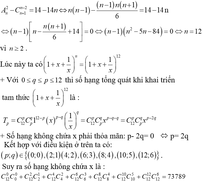 Tìm số hạng chứa x^a trong khai triển đa thức P (cực hay có lời giải)