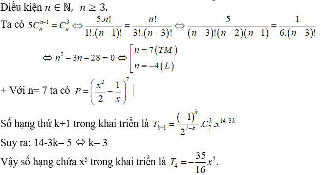 Tìm số hạng chứa x^a trong khai triển đa thức P (cực hay có lời giải)