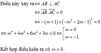 Tìm m để hàm số có 3 điểm cực trị tạo thành tam giác vuông (cực hay, có lời giải)