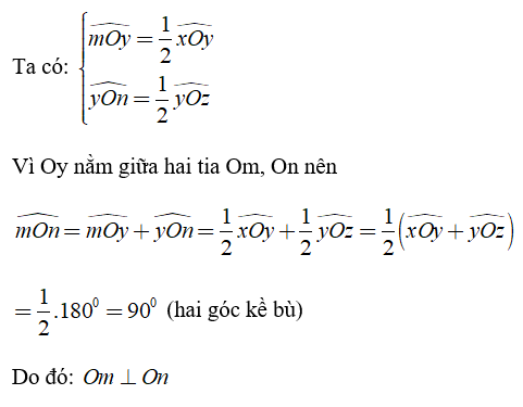 Trắc nghiệm Hai đường thẳng vuông góc - Bài tập Toán lớp 7 chọn lọc có đáp án, lời giải chi tiết