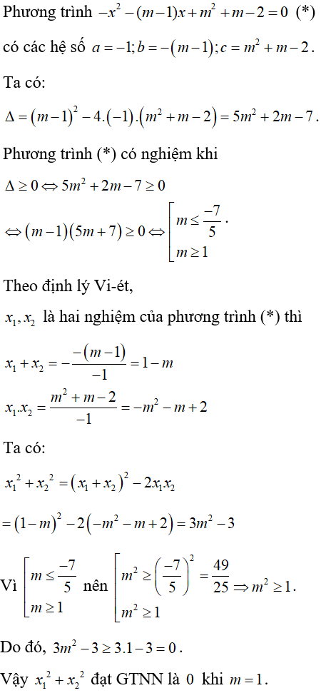 Cách giải phương trình bậc hai chứa tham số cực hay, có đáp án